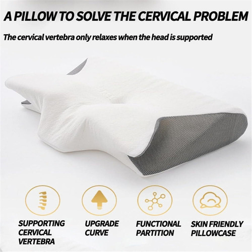 Almohada Ornatera Cervical De Espuma Viscoelástica Tildreams