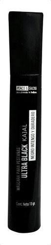 Mascara De Pestañas Blister Peace & Gloss Color Ultra Black Kajal