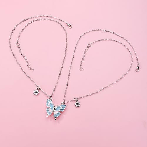 Colar De Amizade Borboleta Para 2 Meninas Colar Com Pingente