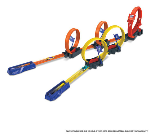 Pista De Brinquedo Super Loop Action 4 A 10 Anos Hot Wheels Multicolor