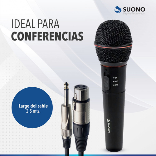 Micrófono Profesional Inalámbrico Karaoke Wg-308e Estuche Color Negro