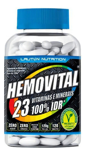 Suplemento em comprimidos Lauton Nutrition  Hemovital vitaminas Hemovital