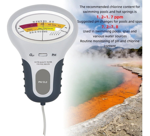 Kit De Prueba De Ph Y Cloro 2 En 1 Pc-102