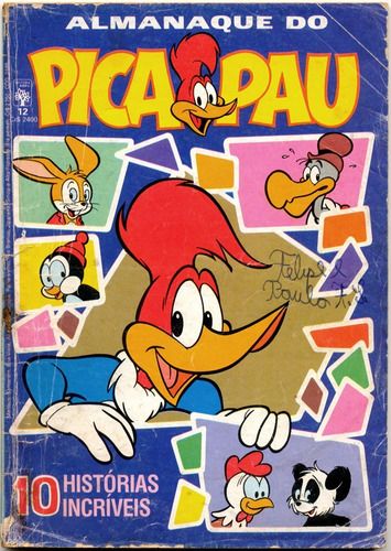 Hq Almanaque Do Pica-pau N° 12 - 1ª Série - Abril - 1985