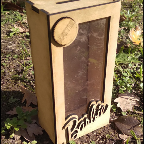 Caja Bolsita Barbie Souvenir Mdf Fibrofacil X 45u