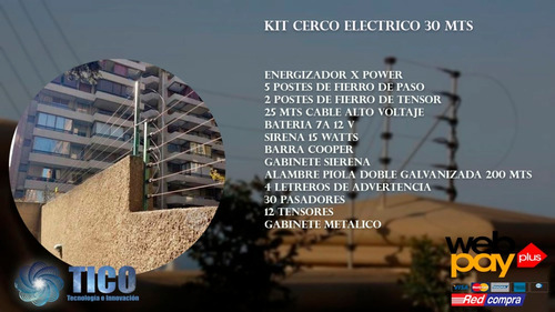 Kit Cerco Eléctrico 30 Metros