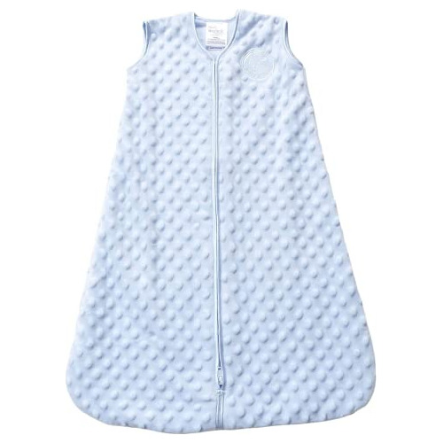 Manta Sleepsack Plush Dot Velboa, Azul, Mediana