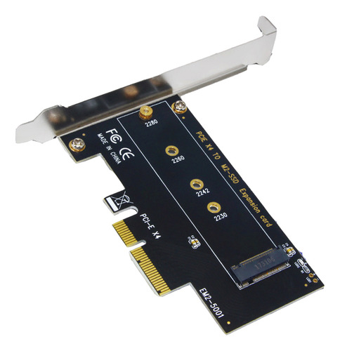Placa De Expansão Pci-e 3.0 X4 Para Nvme M.2 Ngff M Key Ssd