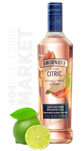 Vodka Smirnoff Bitter Citric Graperfrutit & Lime X750cc