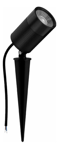 Espeto De Jardim Effect Led Branco Foco 10w 800 Lumens Deluxe Carcaça Preto Luz Branco-frio 110v/220v
