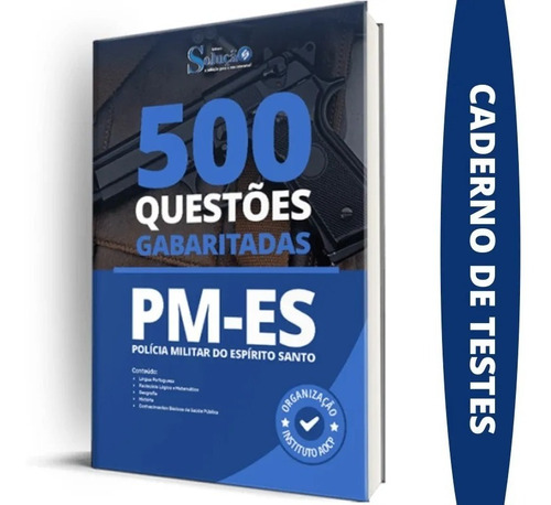 Apostila Caderno De Testes Pm Es - 500 Questões Gabaritadas