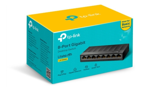 Switch 8 Puertos 10/100/1000mbps Gigabit Tp-link Ls-1008g