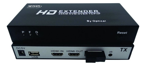 Extender Hdmi Fibra Optica Kvm Hasta 20k Netcom 1080 Usb