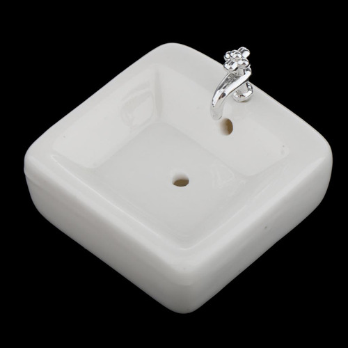 Paquete De 2 Simulación De Lavabo De Lavabo 1:12 Para