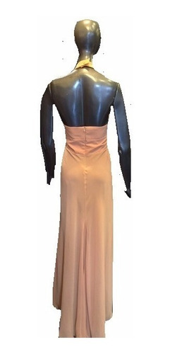 Elegante - Vestido Crepe Forrado Media Pierna