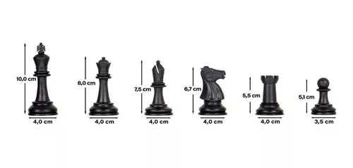 Peças de Xadrez Profissional Jaehrig Oficial Rei 10cm Peças