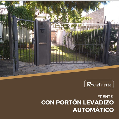 Imagen 5 de 10 de Portones Levadizos Automáticos De Hierro Y Madera