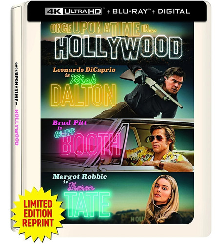 Blu Ray 4k Once Upon Time Hollywood Steelbook Ultra Hd