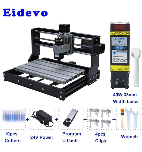 Cnc 3018 Pro 40w Enrutador De Madera Y Grabador Lásergrbl1.1