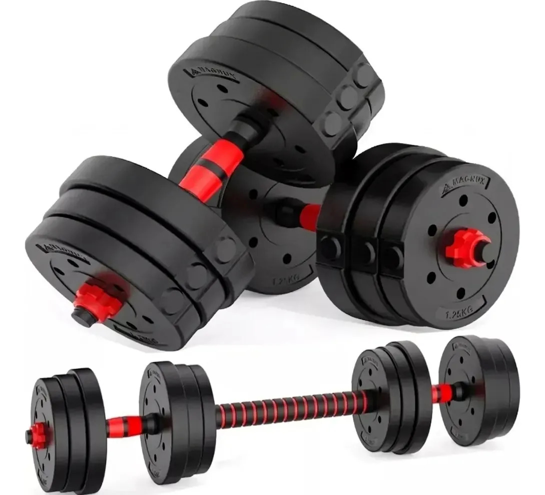 Kit de Pesas Ejercicio Mancuernas Juego de Pesas Termoforradas Magnux
