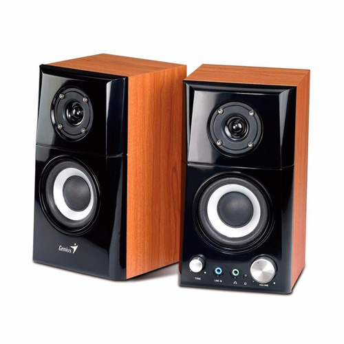 Parlantes Genius Sp Hf-500a 2.0 14w Madera 2 Vias 220v