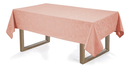 Mantel rectangular Arbela Rosé Karsten de 8 plazas