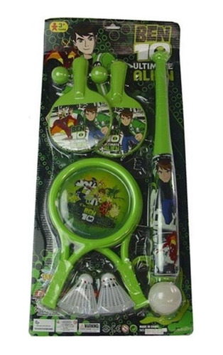 Kit De Raqueta Bate Con Su Pelota De Ben 10 