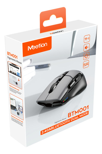 Mouse Inalámbrico Conectividad Usb Bluetooth Dpi Ajustables Negro