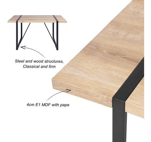 Mesa De Comedor Vexa I Color Beech Natural 39f