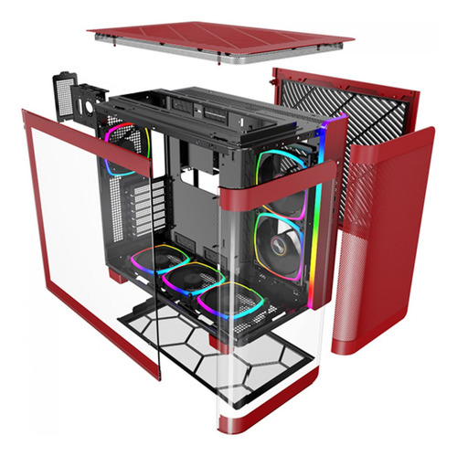 Gabinete Gamer Montech King 95 Pro Mid Tower, Atx Com 6 Fans