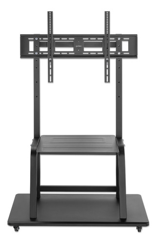 Soporte Tv 37-100 C/ruedas, Repisa Laptop, Manhattan 462334 Color Negro