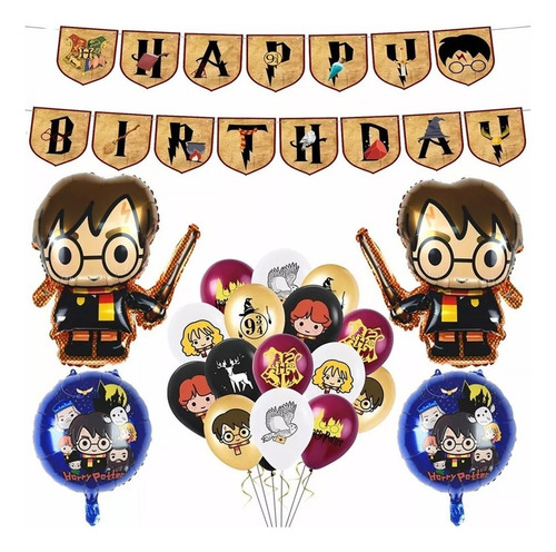 Kit De Balão De Festa Harry Potter Decoração De Presente De
