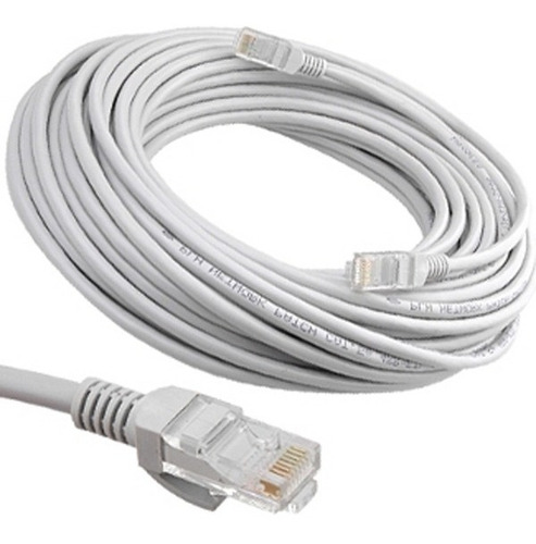 Patchcord Cat6e 10,00m Gris Dracma