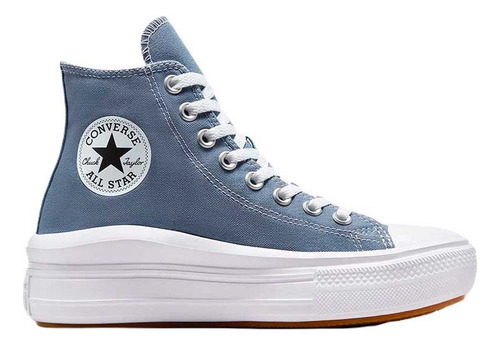 Tenis Converse Botas Chuck Taylor Move Mujer-azul Grisáceo