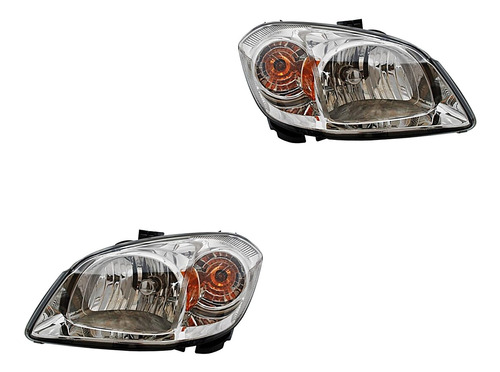 Par Faros Humo C/cuarto Blanco Pontiac G5 07-09 Tyc