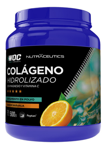 Colágeno Hidrolizado Nutraceutics Naranja 500 Grs