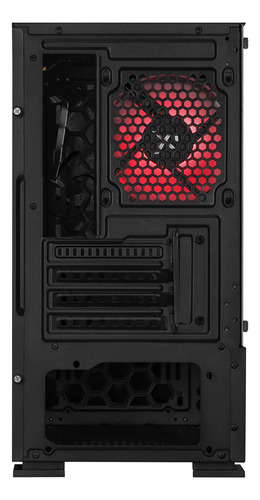 Gabinete Gamer Xtreme Pc Gaming Shadow Comic Edition Mini Torre Micro Atx 3 Fan Argb Mesh Cristal Templado