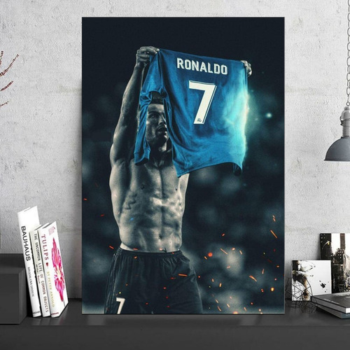 Cuadro Decorativo Arte De Cristiano Ronaldo Camisa 30x45cm