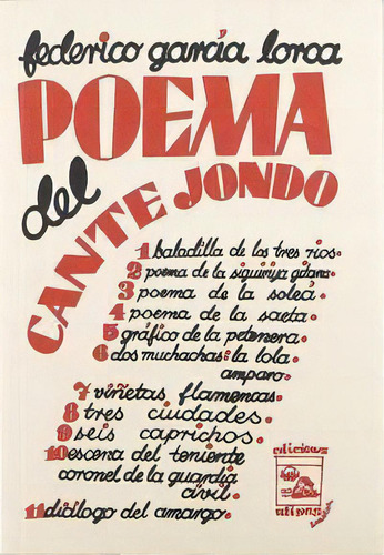 Poema Del Cante Jondo (facsimil), De Herederos De Federico Garcia L. Editorial Comares En Español