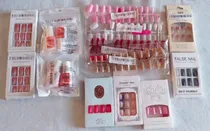 Comprar Kit Completo Uñas Postizas Colores Press On + Pega Brocha
