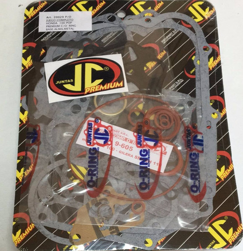 Kit Juntas Motor Completo + Oring Honda Pop 100 Solomototeam