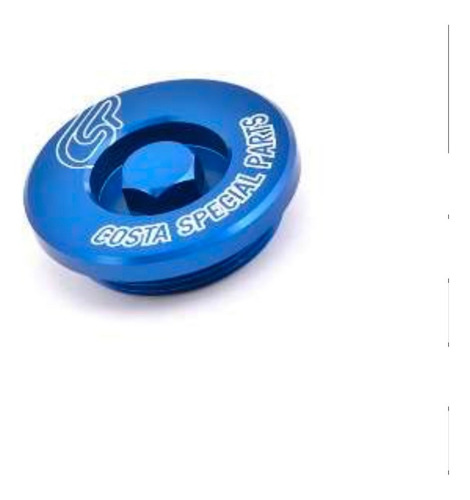 Tapon Motor Csp Moto Sherco Enduro Aluminio Cnc Azul Powerparts