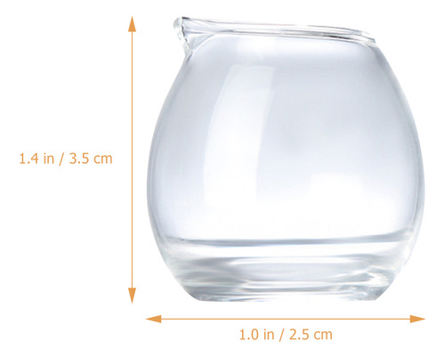 Pequeña Jarra Transparente Para Café, Azúcar, Salsa De Tomat