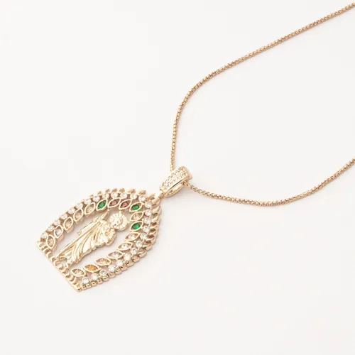 comprar Collar Gargantilla San Judas Tadeo Chapa De Oro 18k