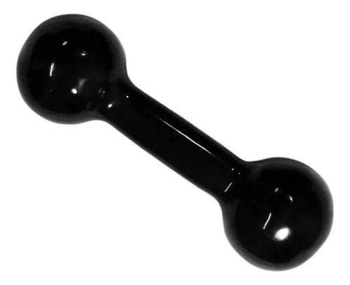 Halter Peso Bola Peso Musculação - Fitness 2kgs Emborrachado Cor Preto