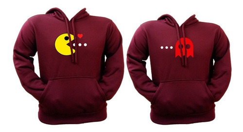 Hoodie Sweater Suéter Pac-man Para Parejas