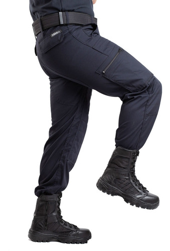 Pantalón Táctico Multibolsillo Policía Azul 34 Al 48 Premium