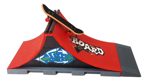 Kit Skate Park Dedo Fingerboard Pista Rampa Y Accesorios