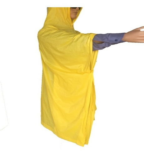 Imagen 3 de 9 de Poncho Lluvia Agua Pvc 100% Impermeable Transparente