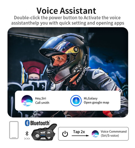 Imagen 5 de 10 de Sistemas De Intercomunicación Bluetooth Para Casco De Motoci